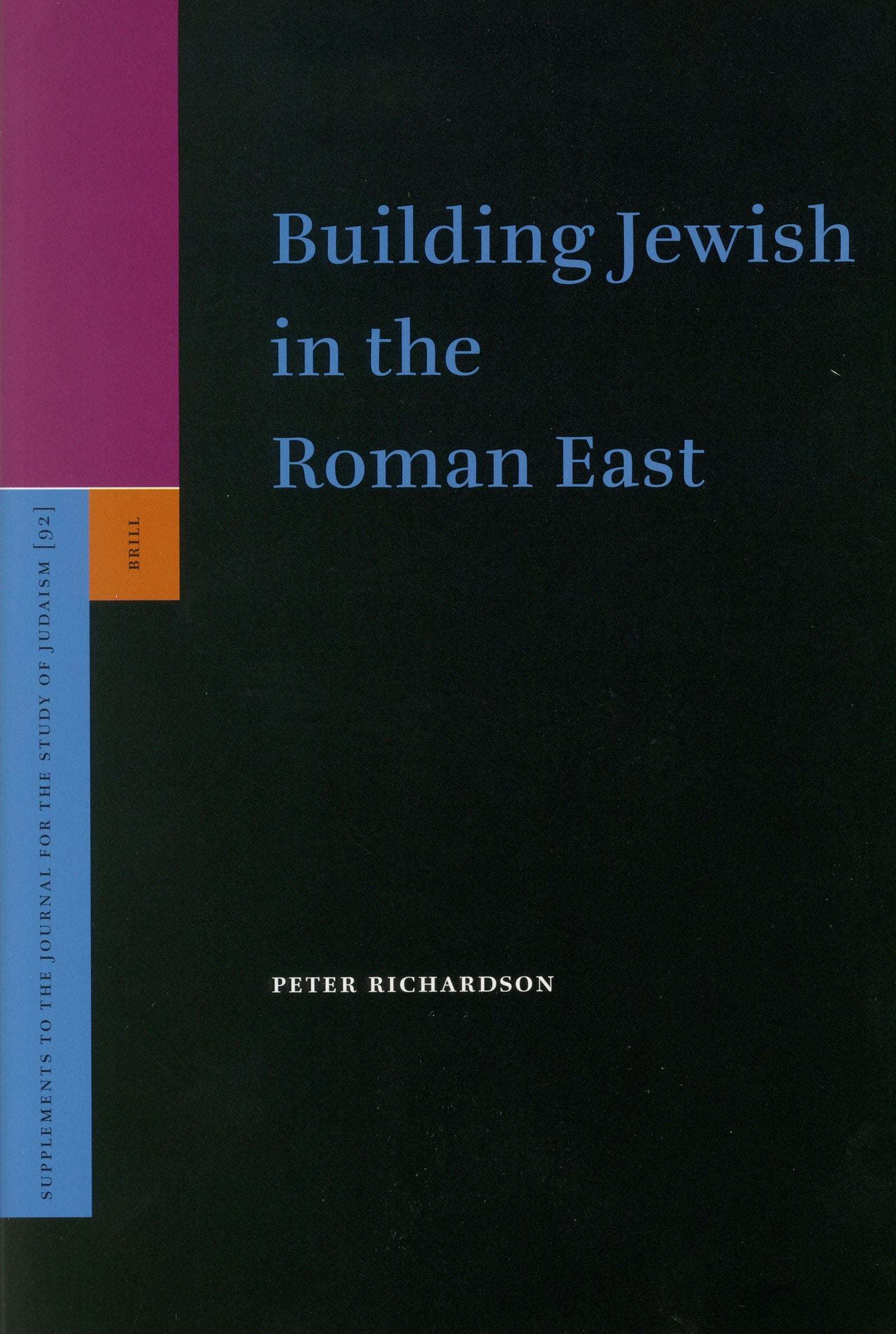 Book cover image for Building Jewish in the Roman East ISBN: 9789004141315